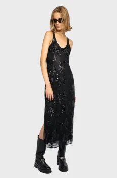 Женское черное платье Rarysa Черный XS ZADIG&VOLTAIRE WWDR02548_BLACK