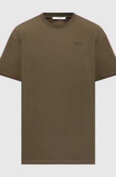 Футболка цвета хаки с логотипом