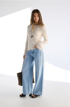 Reserved - Джинси широкого крою - синій - 112IX-05J