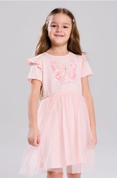 Сукня зі спідницею з тюлю - різнобарвний