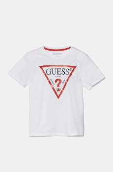 Детская хлопковая футболка Guess