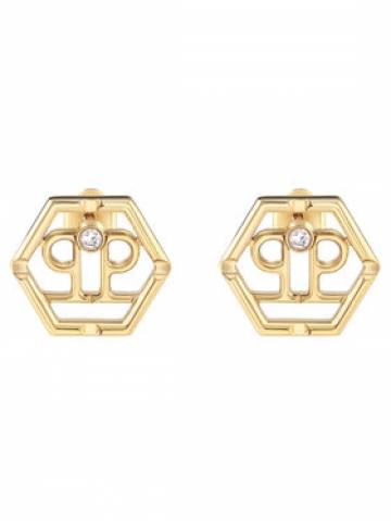 PHILIPP PLEIN Сережки Hexagon PJ2AA06EU Золотий PHILIPP PLEIN Сережки Hexagon PJ2AA06EU Золотий