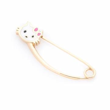 Золотая булавка "Hello Kitty" (эмаль) зак00260 Золотая булавка "Hello Kitty" (эмаль) зак00260