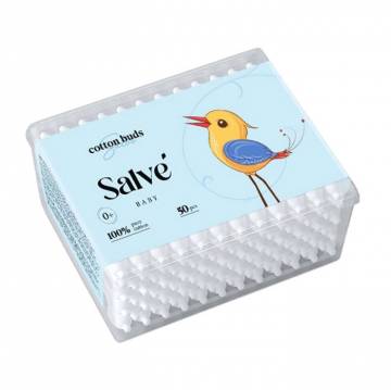 Детские ватные палочки Salve, 50 шт (прямоугольная упаковка) Детские ватные палочки Salve, 50 шт (прямоугольная упаковка)