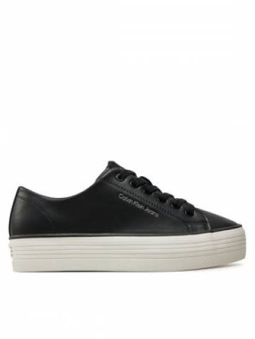 Calvin Klein Jeans Снікерcи Bold Vulc Flatf Low Lth In YW0YW01633 Чорний Calvin Klein Jeans Снікерcи Bold Vulc Flatf Low Lth In YW0YW01633 Чорний