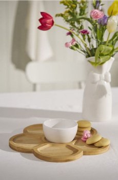 Тарілка для подачі у формі квітки - різнобарвний