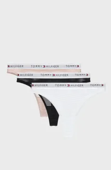 Женские трусики в полоску (3 шт) Разноцветный XS Tommy Hilfiger UW0UW05532