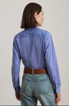 Хлопковая рубашка Lauren Ralph Lauren