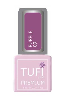 Уценка! Гель-лак для ногтей Tufi Profi Premium Purple 09 Лиловая роза, 8 мл