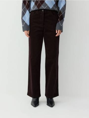 Reserved - Вельветові штани - коричневий - 464GX-88X