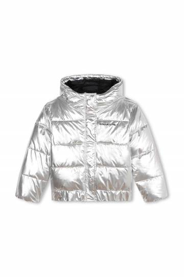 Детская куртка Karl Lagerfeld цвет серебрянный Z30233 Детская куртка Karl Lagerfeld цвет серебрянный Z30233