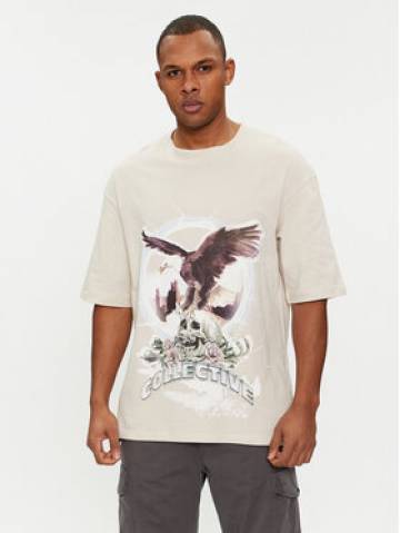 Jack&Jones Футболка Rush Skull 12216298 Бежевий Relaxed Fit Jack&Jones Футболка Rush Skull 12216298 Бежевий Relaxed Fit