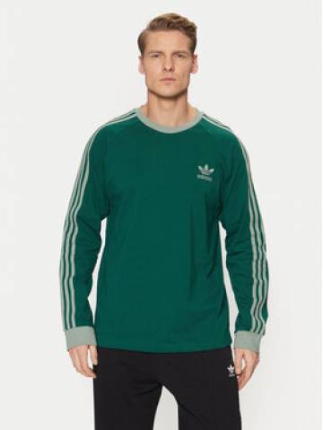 adidas Longsleeve adicolor Classics 3-Stripes JD0540 Зелений Slim Fit adidas Longsleeve adicolor Classics 3-Stripes JD0540 Зелений Slim Fit