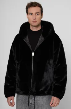 Мужская черная куртка Черный S HUGO 50546237;001
