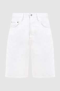 Белые джинсовые бермуды Court
