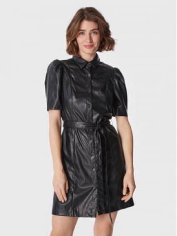 DKNY Сукня зі штучної шкіри DD1G4074 Чорний Regular Fit DKNY Сукня зі штучної шкіри DD1G4074 Чорний Regular Fit