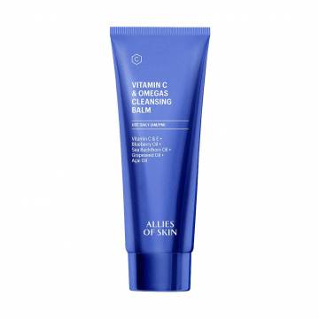 Очищающий бальзам для лица Allies Of Skin Vitamin C & Omegas Cleansing Balm с витамином С, 100 мл Очищающий бальзам для лица Allies Of Skin Vitamin C & Omegas Cleansing Balm с витамином С, 100 мл