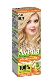 Стойкая крем-краска для волос Acme Color Avena Naturals Permanent Cream Color 10.71 Платиновый блонд, 115 мл