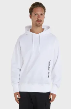 Мужское белое худи DIFFUSED GRAPHIC HOODIE Белый XL Calvin Klein Jeans J30J325233