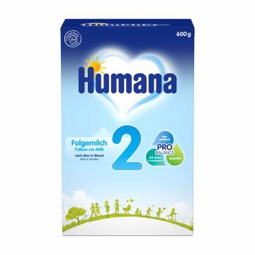 Молочная сухая смесь Humana 2 с 6 месяцев, 600 г Молочная сухая смесь Humana 2 с 6 месяцев, 600 г