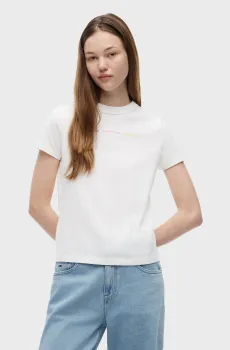 Женская белая футболка REPEAT Белый M Tommy Jeans DW0DW22905