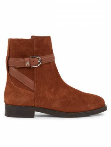 Tommy Hilfiger Ботильйони Elevated Essential Boot Suede FW0FW07482 Коричневий