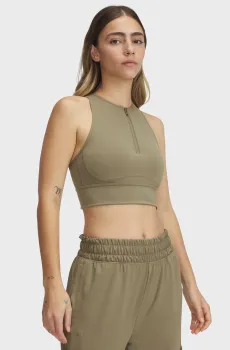 Женский оливковый топ Meridian Zip Tank Оливковый XS Under Armour 6000361-251