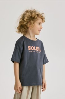 Reserved - Бавовняна футболка з принтом - темно-синій - 028IT-95X