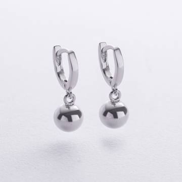 Серебряные серьги "Шарики" 12321 Серебряные серьги "Шарики" 12321