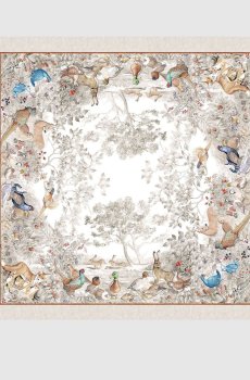 Серая скатерть NORMA из льна