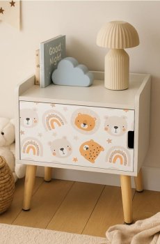 Столик з шухлядою - нюдовий