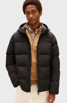 Мужской черный пуховик DOWN Черный M Tommy Hilfiger MW0MW40616