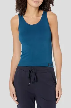 Женская синяя майка Синий L DKNY DP2T9040