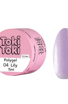 Полигель для моделирования ногтей Toki Toki Polygel 04 Lily, 15 мл