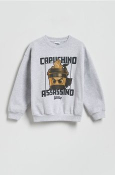 Reserved - BOYS` SWEATSHIRT - світло-сірий - 711HR-09M