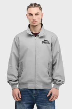 Мужской серый бомбер CLASSIC Серый XL Lonsdale 110538