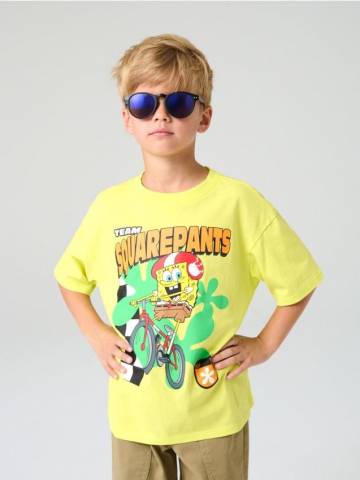 Футболка з принтом SpongeBob SquarePants - жовтий Футболка з принтом SpongeBob SquarePants - жовтий