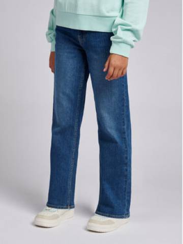 Lee Штани з тканини Carol Straight LEG5001 Cиній Regular Fit Lee Штани з тканини Carol Straight LEG5001 Cиній Regular Fit