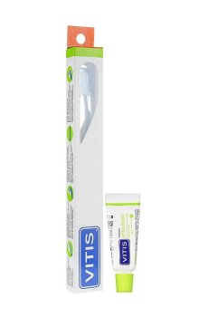 Набор для ухода за полостью рта Dentaid Vitis Orthodontic (щетка Access синяя, 1 шт + паста, 15 мл)