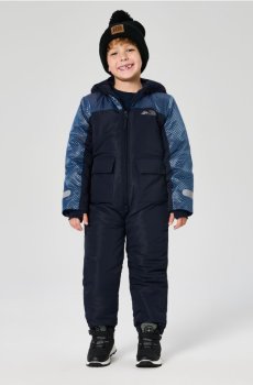 Утеплений зимовий комбінезон - різнобарвний