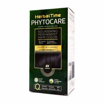 Безаммиачная краска для волос Herbal Time Phytocare Permanent Hair Color 4V Баклажан, 125 мл Безаммиачная краска для волос Herbal Time Phytocare Permanent Hair Color 4V Баклажан, 125 мл