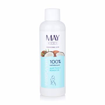 Кокосовое масло MAY body Natures Line универсальное, 100 мл Кокосовое масло MAY body Natures Line универсальное, 100 мл