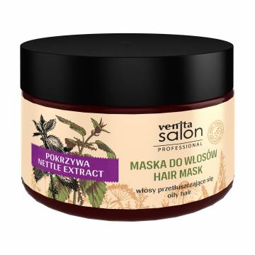 Маска Venita Salon Professional Hair Mask для жирных волос, с экстрактом крапивы, 500 мл Маска Venita Salon Professional Hair Mask для жирных волос, с экстрактом крапивы, 500 мл