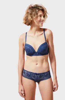 Женский синий бюстгальтер с тонкой чашкой RIVIERA Синий 75E Etam 6520759