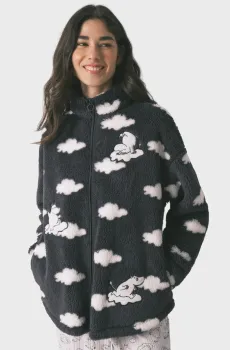 Женский темно-серый кардиган с узором Серый S womensecret 4413284