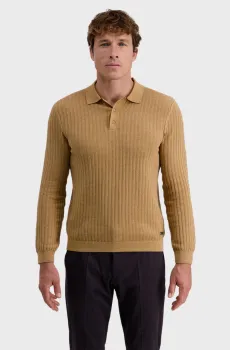 Мужское бежевое поло Бежевый L Pierre Cardin PC.-C5 51414.5105