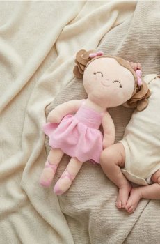 Плюшева балерина - пастельний рожевий