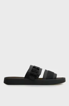 Мужские черные слайдеры ERGON BUCKLE Черный 42 Calvin Klein HM0HM02096