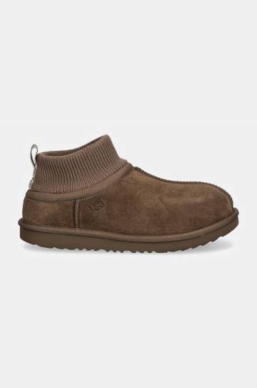 Детские замшевые сапоги UGG KIDS CLASSIC ULTRA STRETCH CUFF цвет коричневый 1157702K Детские замшевые сапоги UGG KIDS CLASSIC ULTRA STRETCH CUFF цвет коричневый 1157702K