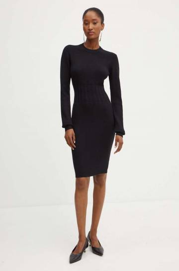 Платье Silvian Heach MARIT цвет чёрный mini облегающее GPA24275VE Платье Silvian Heach MARIT цвет чёрный mini облегающее GPA24275VE